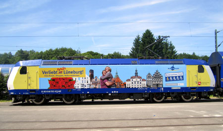 Lok- und Eisenbahnwagen-Beschriftungen